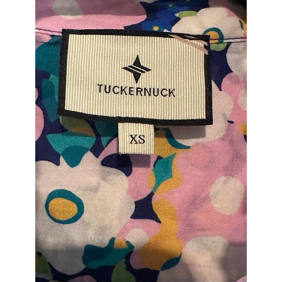 Tuckernuck Teagan Floral Popover Shirt 3/4 Sleeve Top Sz. XS - Picture 5 of 9